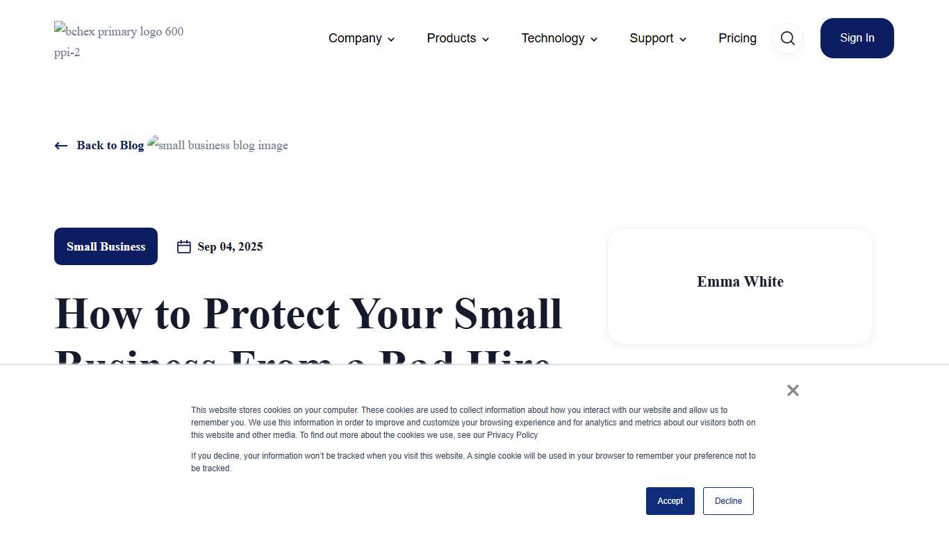 How to Protect Your Small Business From a Bad Hire